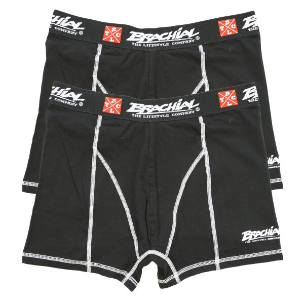 Brachial 2er Pack Boxer Shorts "Under" black/black