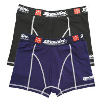 Brachial 2er Pack Boxer Shorts "Under" black/navy