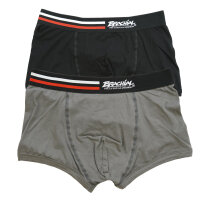 Brachial 2er Pack Boxer Shorts "#1" black/grey