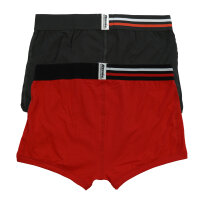 Brachial 2er Pack Boxer Shorts "#1"  schwarz/rot