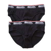 Brachial 2er Pack Brief Slip "#1" black/black