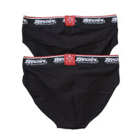 Brachial 2er Pack Brief Slip "#1" black/black