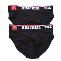 Brachial 2er Pack Brief Slip "#2" schwarz/schwarz