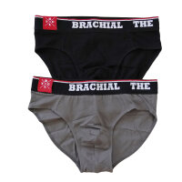 Brachial 2er Pack Brief Slip "#2" black/grey