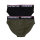 Brachial 2er Pack Brief Slip "#2" black/militarygreen