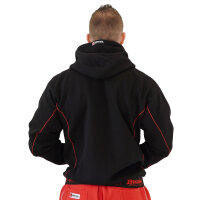 Brachial Zip-Hoody "Spacy" schwarz/rot