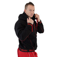 Brachial Zip-Hoody "Spacy" schwarz/rot