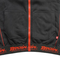 Brachial Zip-Hoody "Spacy" schwarz/rot