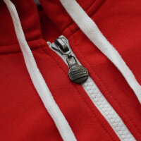 Brachial Zip-Hoody "Spacy" rot/weiß