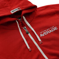 Brachial Zip-Hoody "Spacy" rot/weiß