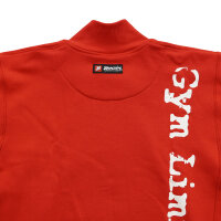 Brachial Zip-Sweater "Gym" red/white