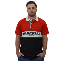 Brachial Polo-Shirt "Nautic" red/black