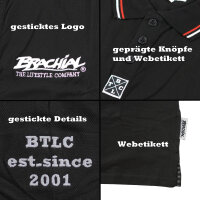 Brachial Polo-Shirt "Sunrise" schwarz