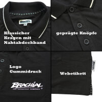 Brachial Polo-Shirt "Active" schwarz