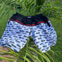 Brachial Bath Short "Groove" black/white