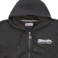 Brachial Zip-Hoody "HDZC-reed" black/white