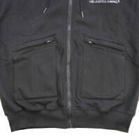 Brachial Zip-Hoody "HDZC-reed" schwarz/weiß