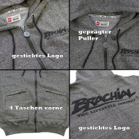 Brachial Zip-Hoody "HDZC-reed" darkgreymelounge/black