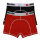 Brachial 2er Pack Boxer Shorts "Under" rot/schwarz, schwarz/weiss